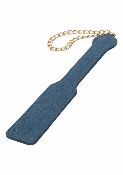 Ride Em Denim Paddle premium teksas lopatica za spanking sa lančićem za zglob