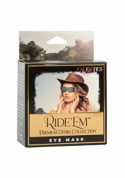 Ride Em Denim maska za oči premium dvostruko postavljena sa podesivom trakom