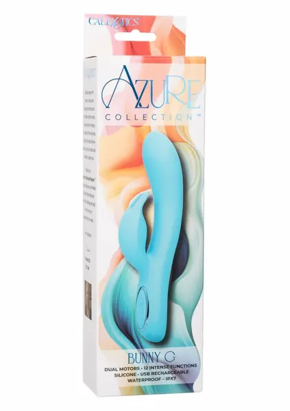 Azure Collection Bunny G vodootporni silikonski masažer sa dva motora