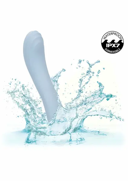 Azure Collection Contoured G vibrirajući masažer, 12 modova, plavi