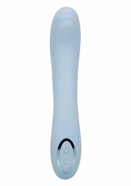 Azure Collection Contoured G vibrirajući masažer, 12 modova, plavi