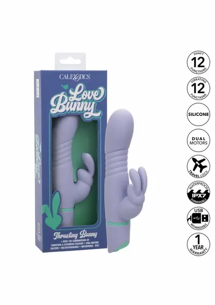 Love Bunny Thrusting Bunny Dual-Action intimni stimulator roze