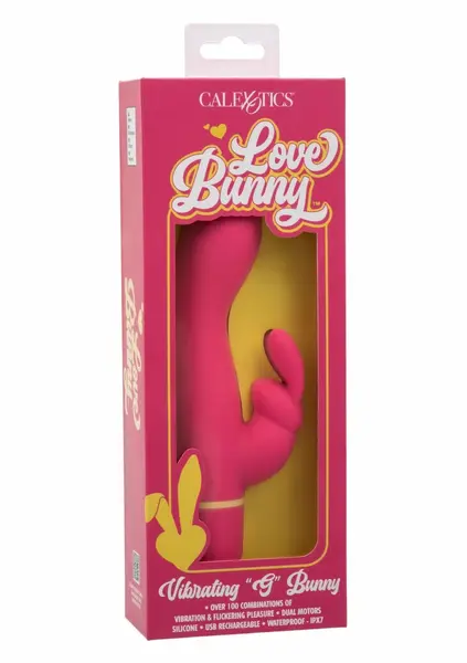 Love Bunny Vibrating G Bunny multifunkcionalni silikonski masažer u roze boji