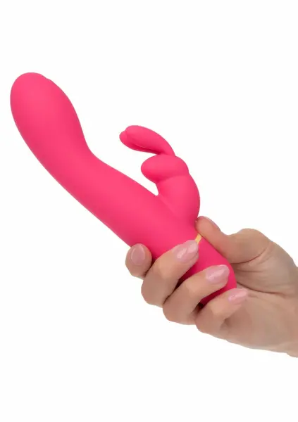 Love Bunny Vibrating G Bunny multifunkcionalni silikonski masažer u roze boji