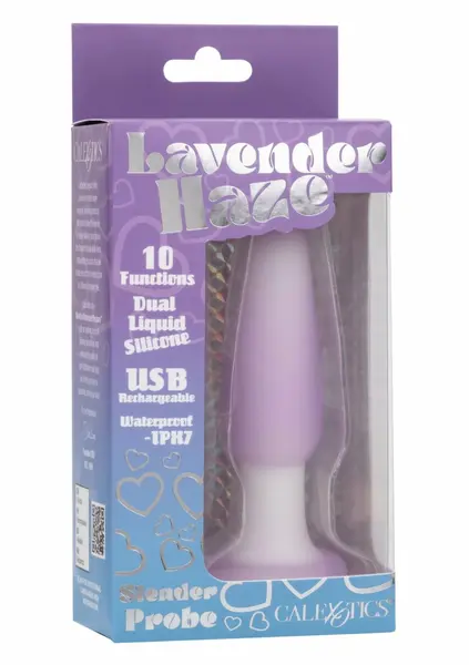 Lavender Haze Slender Probe vibrirajući intimni stimulator sa 10 modova ljubičasti