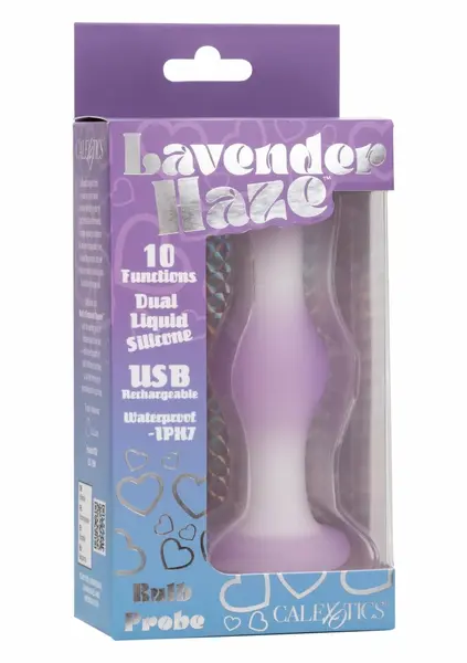 Lavender Haze Bulb Probe silikonski intimni masažer sa 10 funkcija, ljubičasti