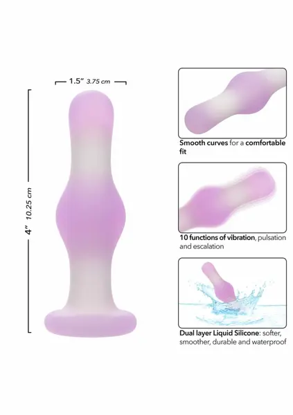 Lavender Haze Bulb Probe silikonski intimni masažer sa 10 funkcija, ljubičasti