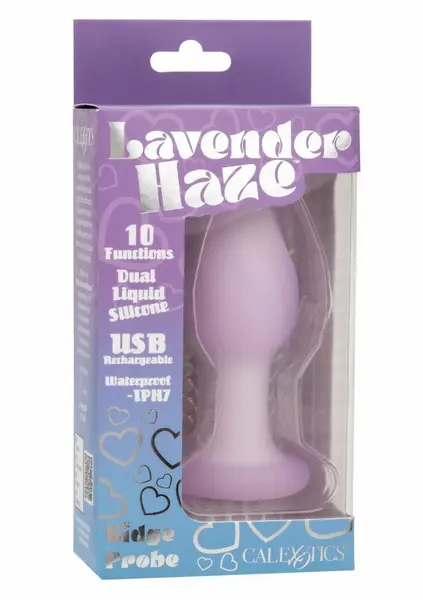 Lavender Haze Ridge Probe vibrirajući intimni stimulator, 10 modova, tanak dizajn