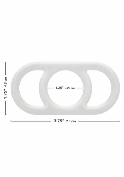 Alpha Silicone Commander Ring fleksibilni prsten od tečnog silikona crni