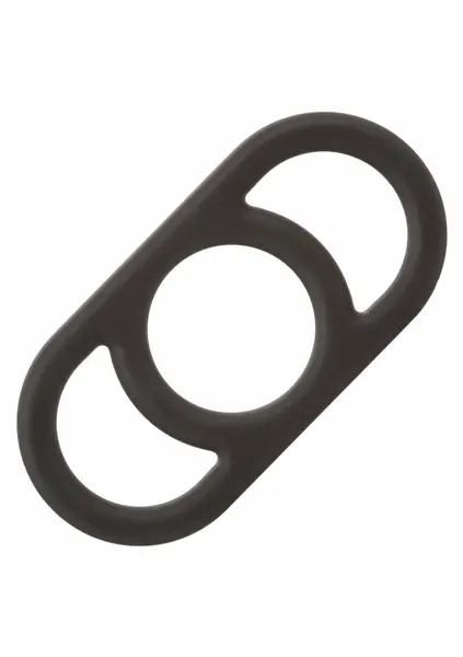 Alpha Silicone Commander Ring Liquid Silicone Flexible Black