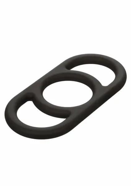 Alpha Silicone Commander Ring Liquid Silicone Flexible Black