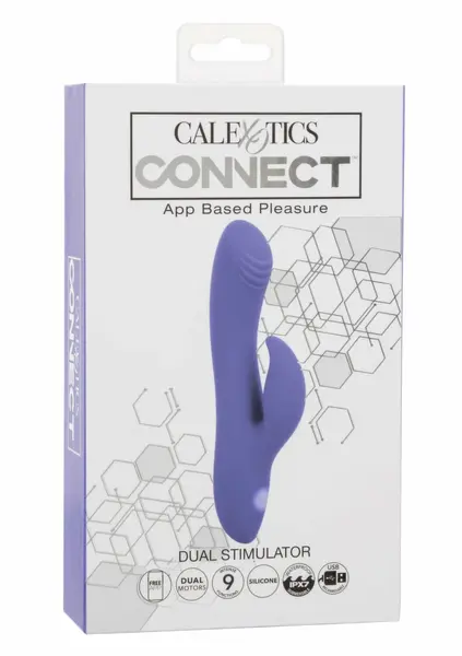 CalExotics Connect Dual Stimulator roze silikonski stimulator sa aplikacijom