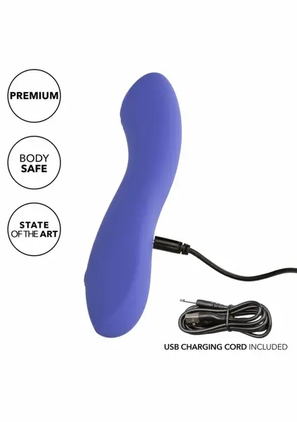 CalExotics Connect Contour G, ljubičasti silikonski vibrator sa aplikacijom