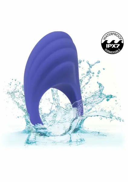 CalExotics Connect Couples Ring App-Controlled Silicone Blue