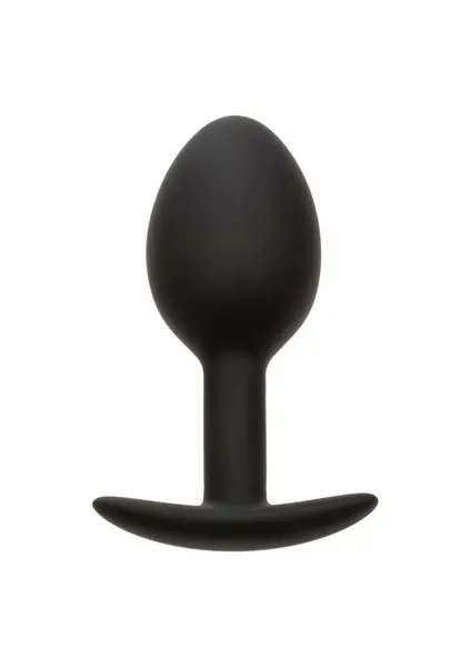CalExotics otežani silikonski čep 16.3g ergonomski intimni trenažer crni