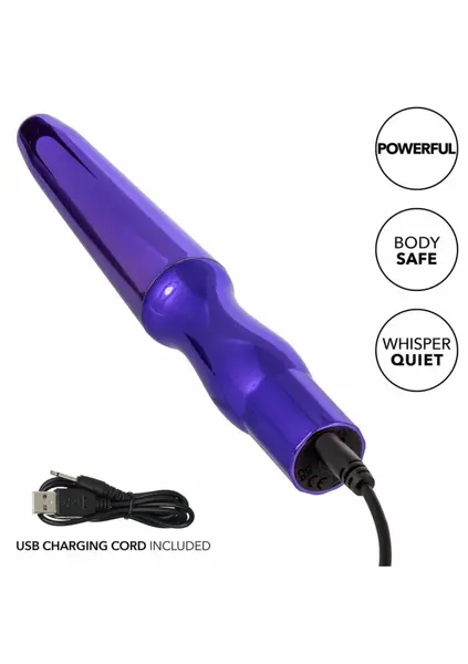CalExotics punjivi analni stimulator sa 10 funkcija vodootporan u crnoj boji