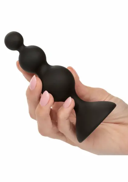 CalExotics silikonski analni set sa kuglicama od 3 dela crni