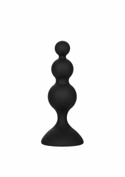 CalExotics silikonski analni set sa kuglicama od 3 dela crni