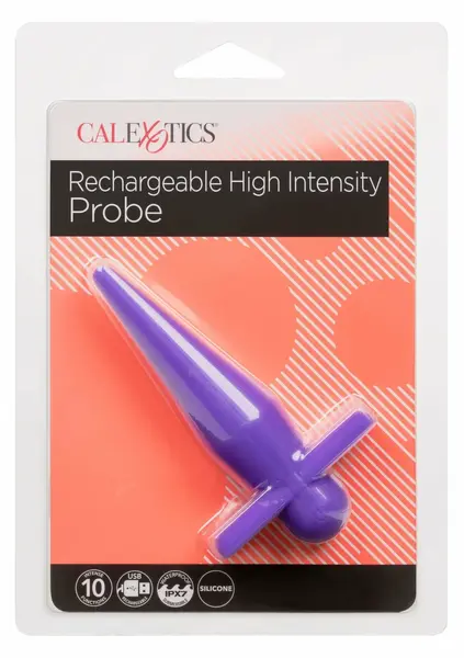 CalExotics High Intensity Probe punjivi silikonski vibrator crni