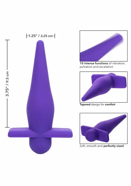 CalExotics High Intensity Probe punjivi silikonski vibrator crni