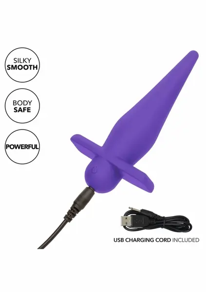 CalExotics High Intensity Probe punjivi silikonski vibrator crni