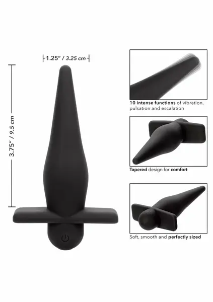 CalExotics High Intensity Probe Punjivi Silikonski Stimulator, Vodootporan, Crni