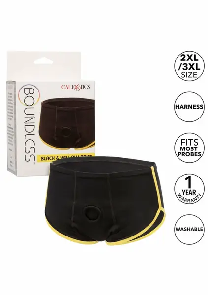 CalExotics Boundless Brief crno žuti funkcionalni pojas u obliku gaćica L/XL