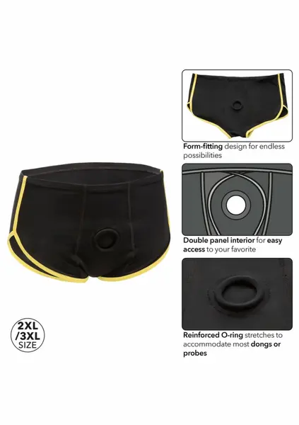 CalExotics Boundless Brief crno žuti funkcionalni pojas u obliku gaćica L/XL