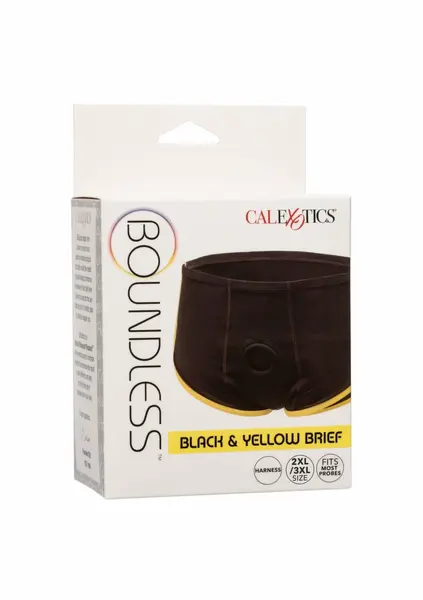 CalExotics Boundless Brief crno žuti funkcionalni pojas u obliku gaćica L/XL