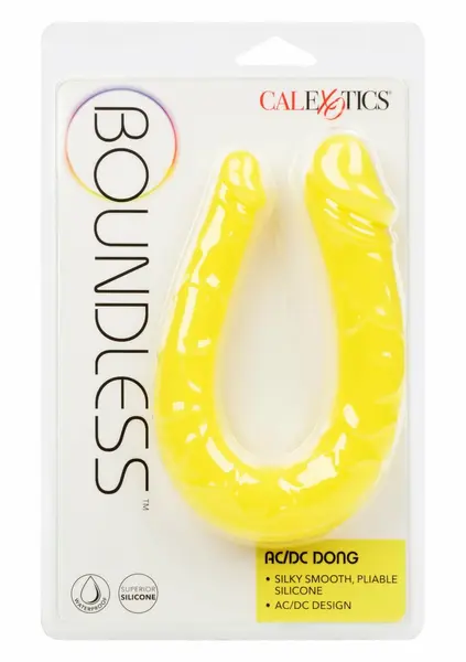 Boundless AC/DC dvostrana silikonska intimna igračka, U-oblik, crna