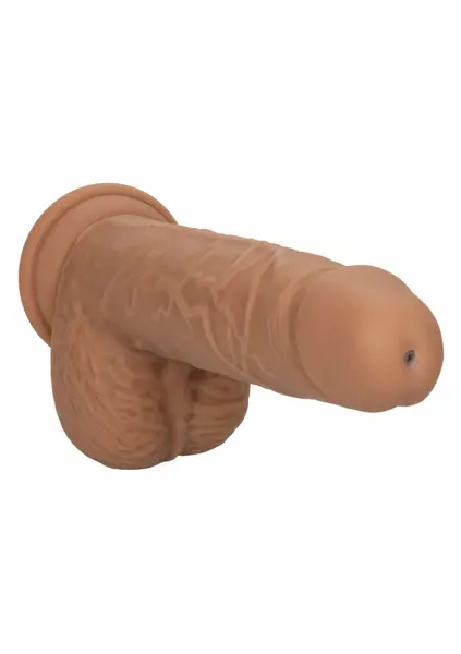 CalExotics Squirting Vibrating Stick vibrator od tečnog silikona sa 10 brzina, 22 cm, bež