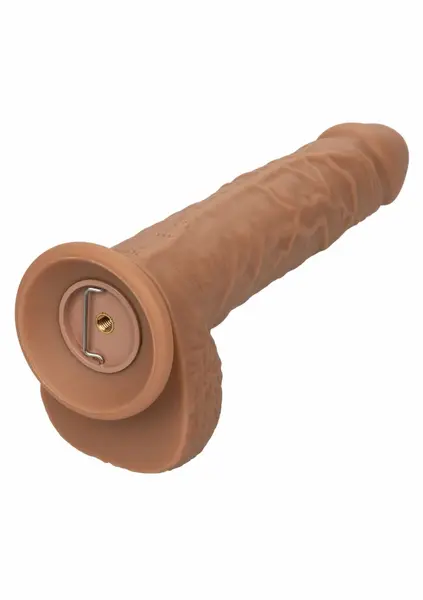 CalExotics Squirting Vibrating Stick vibrator od tečnog silikona sa 10 brzina, 22 cm, bež