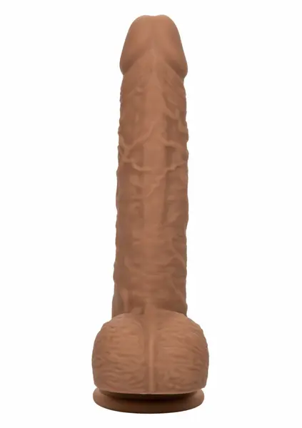 CalExotics Squirting Vibrating Stick vibrator od tečnog silikona sa 10 brzina, 22 cm, bež