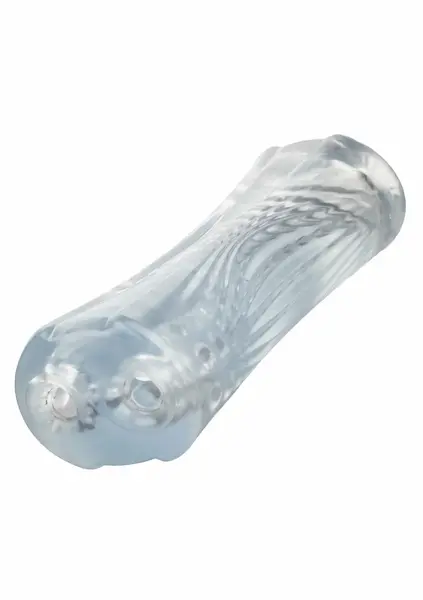 Cyclone Dual Ribbed Stroker XL Transparent Intimate Device 1.75 lbs