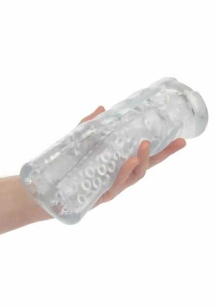 Cyclone Dual Chamber Stroker XL prozirni masturbator sa dvostrukom komorom i više tekstura
