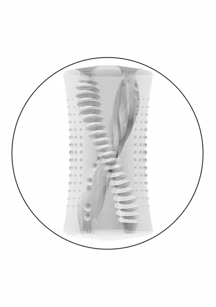 Cyclone Dual Ribbed Stroker Transparent Multi-Chamber System 716770106643