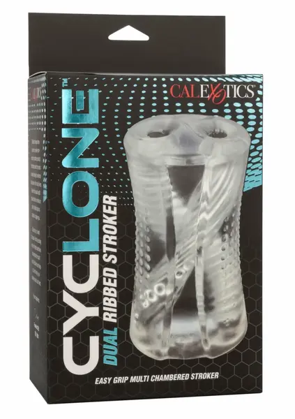 Cyclone Dual Ribbed Stroker Transparent Multi-Chamber System 716770106643