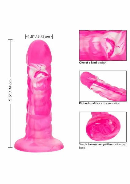 Twisted Love Twisted Ribbed Probe fleksibilna crna sonda od tečnog silikona 17 cm