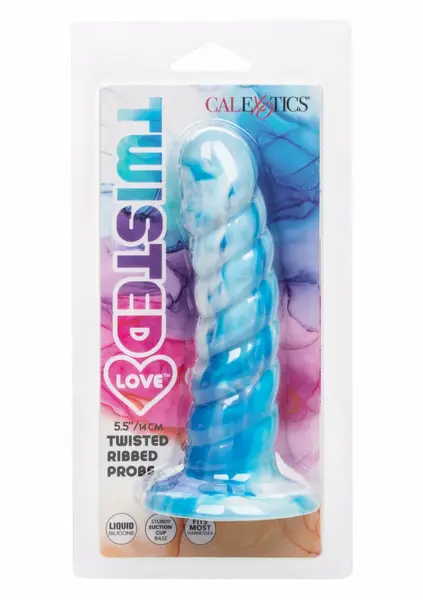 Twisted Love Twisted Ribbed Probe silikonska zakrivljena intimna igračka 18 cm