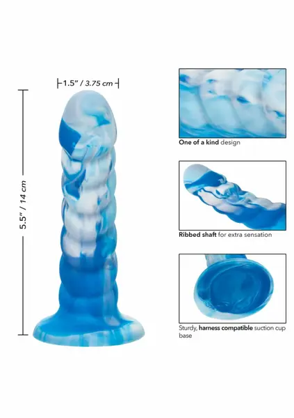 Twisted Love Twisted Ribbed Probe silikonska zakrivljena intimna igračka 18 cm