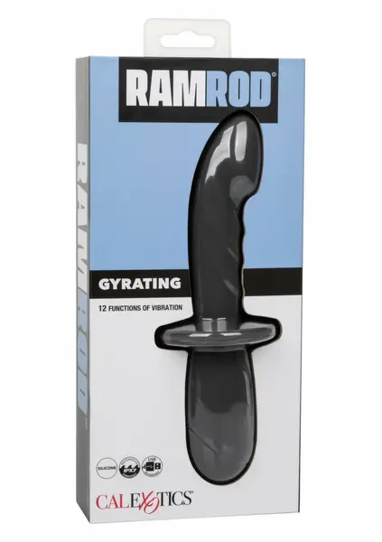 Ramrod Gyrating Silicone Intimate Device 12-Function Waterproof Black