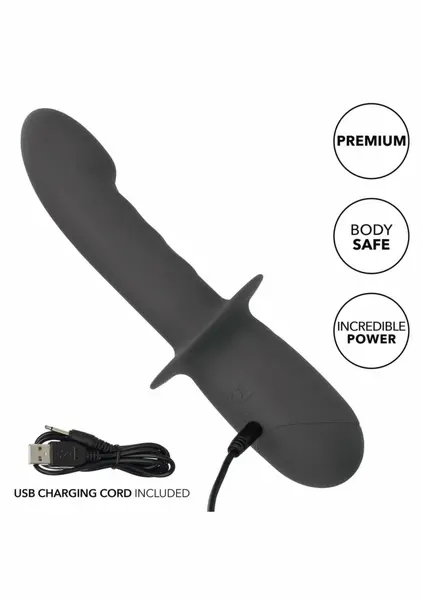 Ramrod Gyrating Silicone Intimate Device 12-Function Waterproof Black