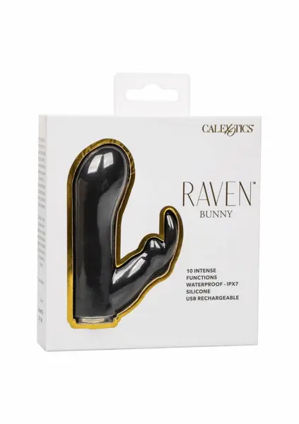 Raven Bunny Mini Dual masažer sa dvostrukom stimulacijom vodootporni silikonski USB punjivi