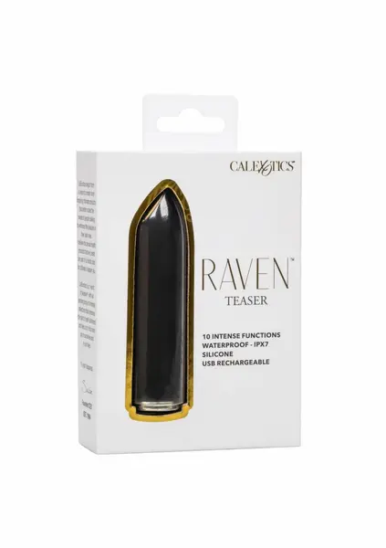 Raven Teaser mini masažer, 10 modova vibracije, vodootporan, punjiv putem USB-a