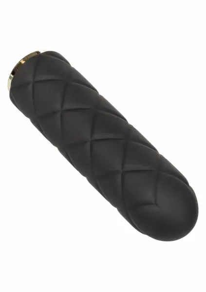 Raven Quilted Seducer mini masažer, 10 modova, vodootporan, USB, crni