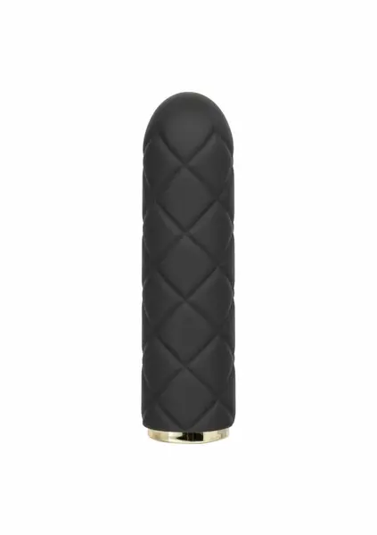 Raven Quilted Seducer mini masažer, 10 modova, vodootporan, USB, crni