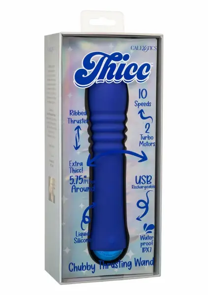 Thicc Chubby Thrusting Wand intimni masažer sa potiskom 10 brzina obim 14.5 cm