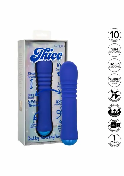 Thicc Chubby Thrusting Wand intimni masažer sa potiskom 10 brzina obim 14.5 cm