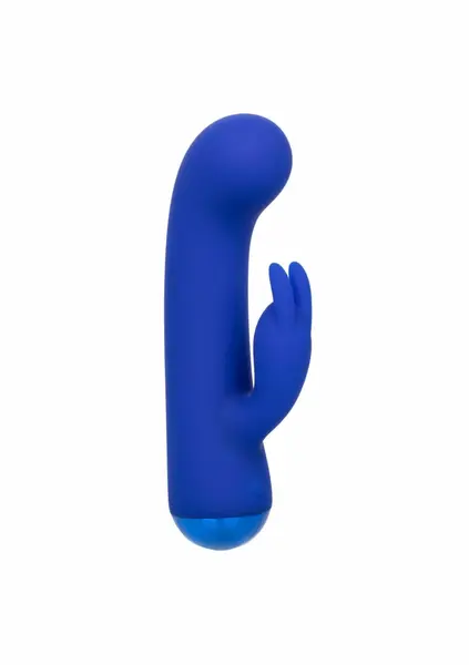 Thicc Chubby Bunny roze masažer sa dva motora od tečnog silikona, 13.3 cm
