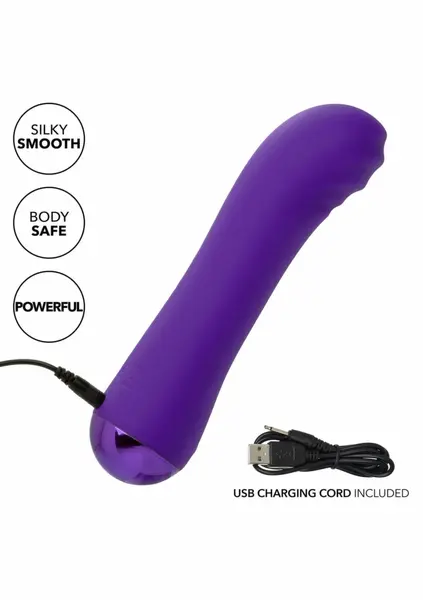 Thicc Chubby Buddy tečni silikonski masažer 14 cm USB vodootporni roze